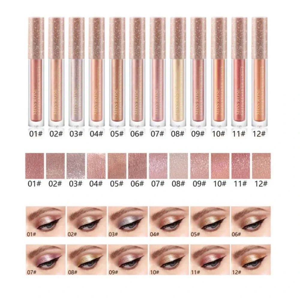 MISS ROSE Dazzleshadow Liquid Eyeshadow 03 Summer Fireworks Metallic NEW IN BOX